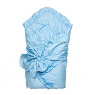 Конверт - одеяло с завязкой (сатин) Голубой