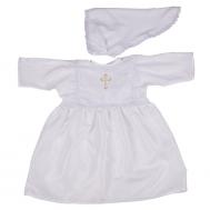 Крестильное платье + косынка для девочки №4 с вышивкой в мягкой упаковке